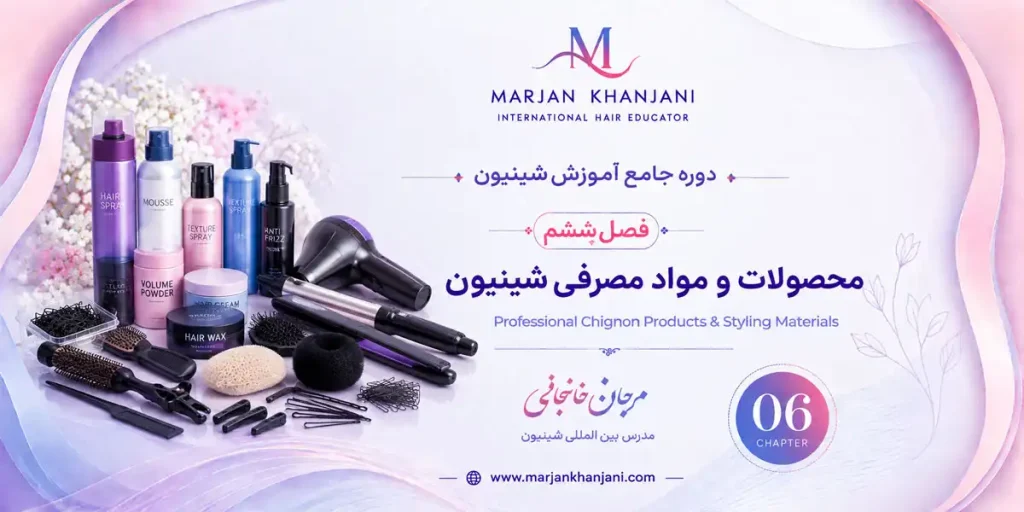 دوره جامع آموزش شنیون(فصل ششم محصولات و مواد مصرفی در شنیون)